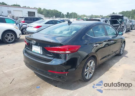 2017 Hyundai Elantra Limited from USA, damaged, VIN KMHD84LF5HU156097